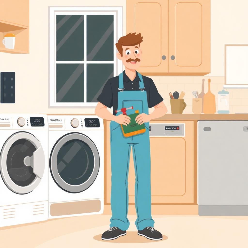 Appliance repair estimate showing parts and labor